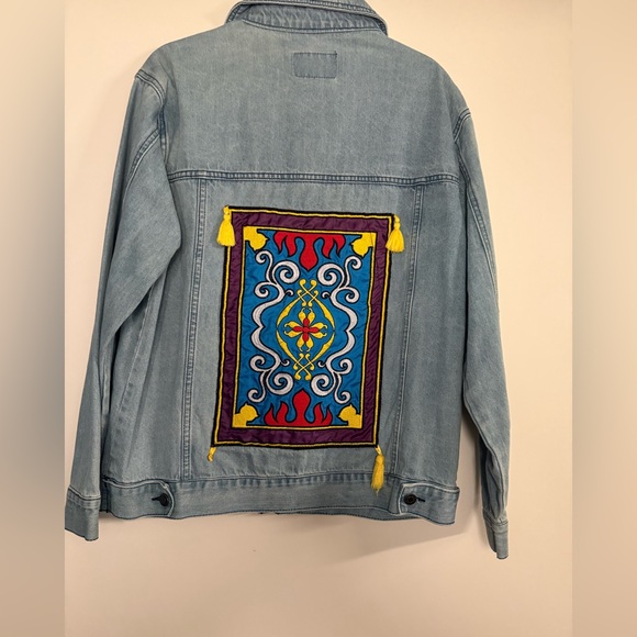 Disney Other - Oh My Disney Aladdin Embroidered Denim Jacket with Magic Carpet Patch
